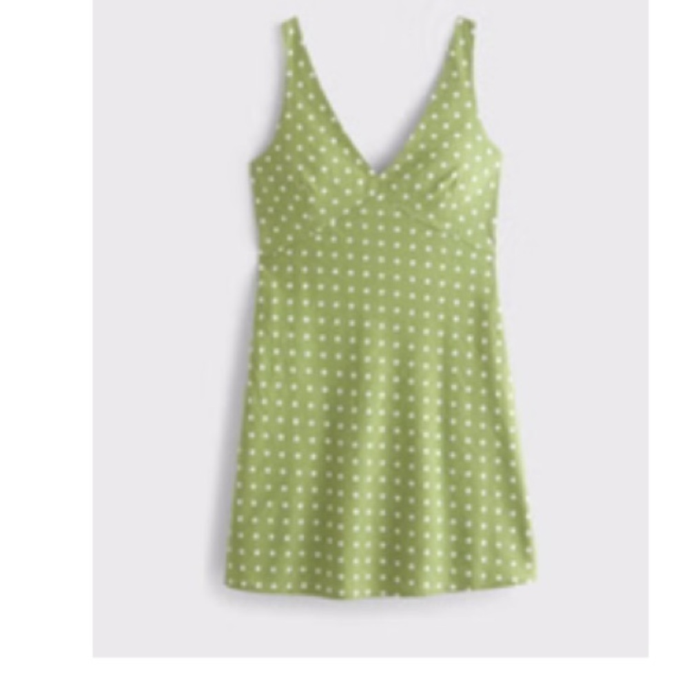 Abercrombie & Fitch Green Polka Dot Dress